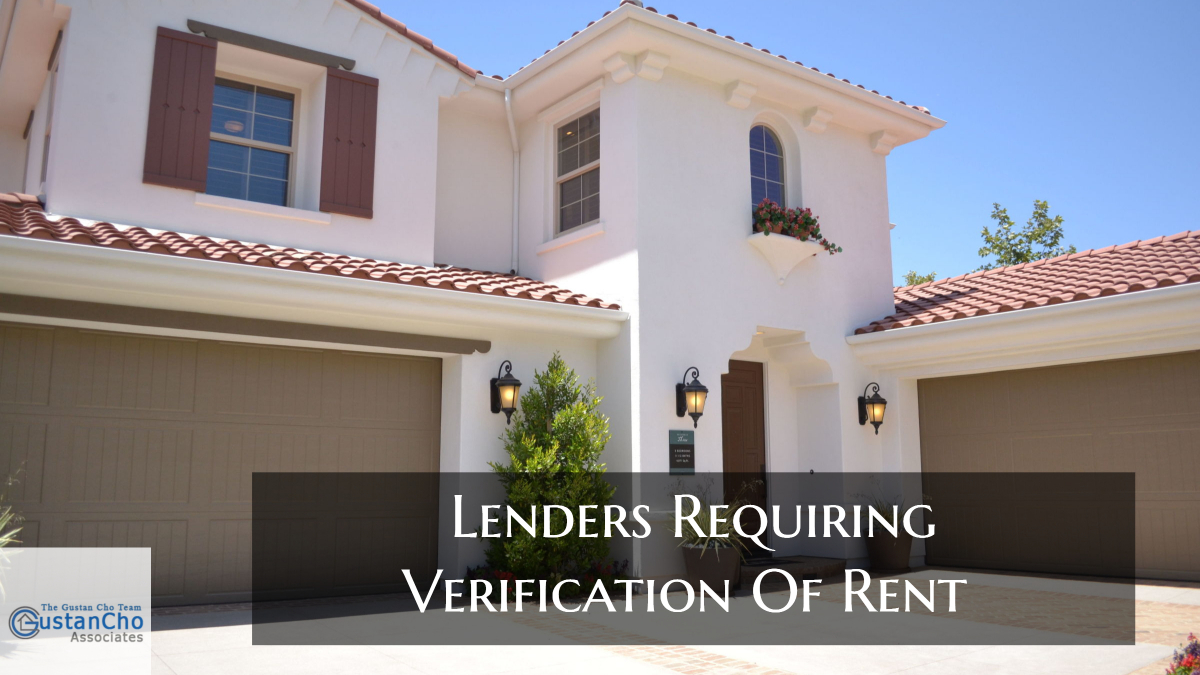 Lenders Requiring Verification Of Rent